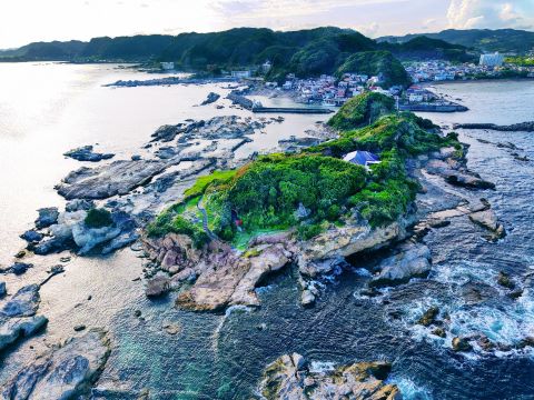 佳作安房地域グリーン・ブルー仁右衛門島の画像