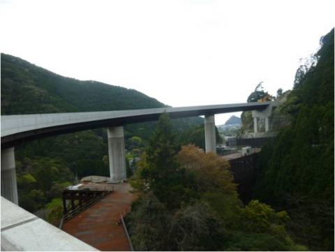 ループ橋の工事写真（平成25年撮影）