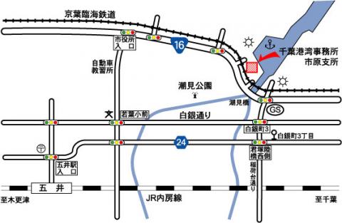 市原支所案内図