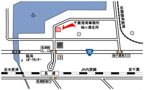 袖ケ浦支所案内図