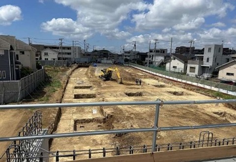 都市計画道路　藤崎茜浜線　鷺沼側の写真　２０２５年８月時点