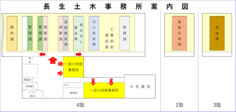 長生土木事務所案内図