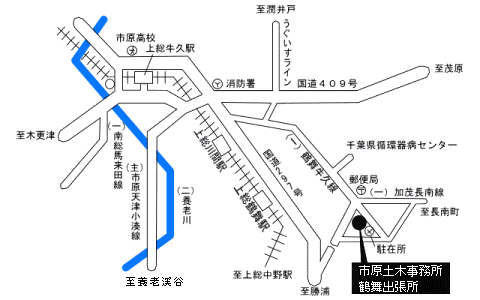 鶴舞出張所案内図