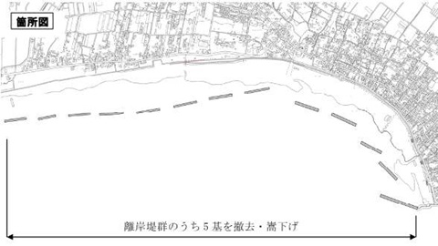 離岸堤平面図