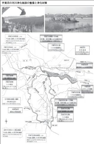 統合河川環境整備事業（一級河川手賀沼）の概要図