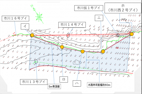 仮設灯浮標設置場所