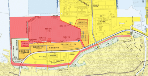 放置等禁止区域木更津港富津地区