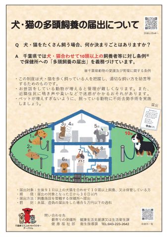 犬猫の多頭飼養の届出についてリーフレット