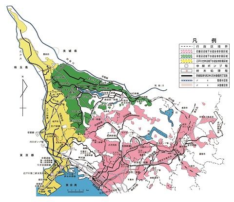 流域下水道計画図