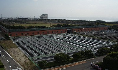 花見川終末処理場の写真