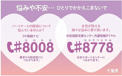 DV相談カード表の画像