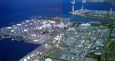 県内製造業の集積地　京葉臨海コンビナート（五井南海岸）の画像