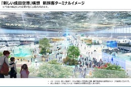 「新しい成田空港」構想　新旅客ターミナルイメージ  （「新しい成田空港」構想　中間とりまとめより）の画像