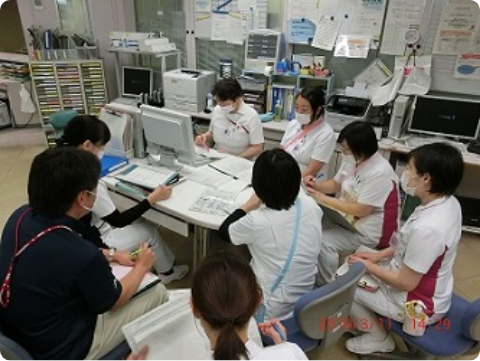 5B病棟看護師申し送り