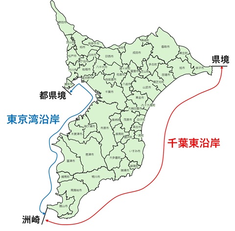 沿岸図