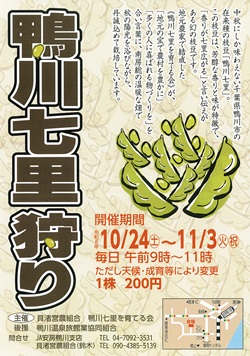 鴨川七里狩りのイベントチラシ