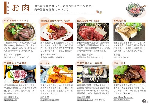 お肉料理の紹介のページ