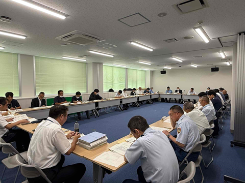 夷隅地区夏期観光安全対策本部会議の様子