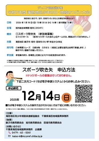 つどい大会についてのチラシ(裏面)