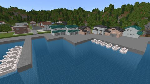 入り組んだ渓谷