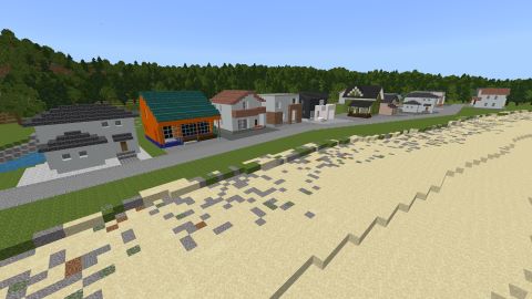 川に面した家