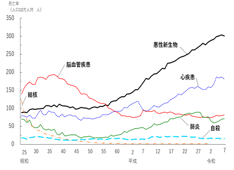 死因別死亡率の推移