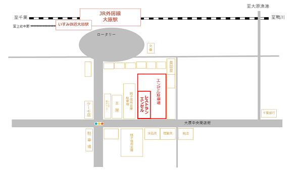 レストラン　エンゼル　地図紹介画像