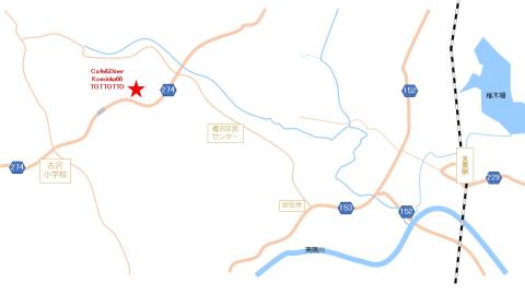 Cafe&Diner Kominka66 TOTTOTTO地図