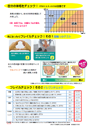 フレイル予防のリーフレット2ページ目の画像