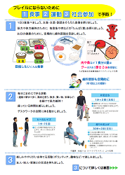 フレイル予防のリーフレット3ページ目の画像