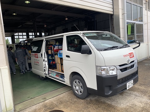 サービスカーの見学