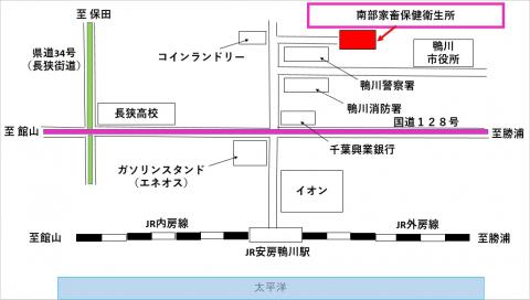 駅からの案内図