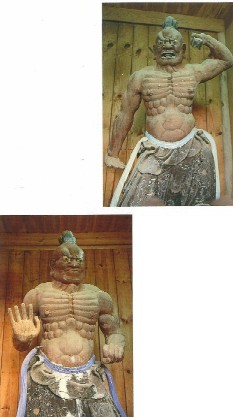 上行寺金剛力士像の写真