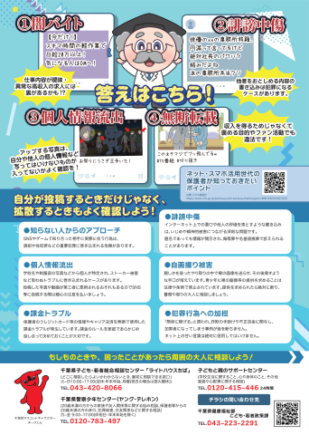 非行防止チラシ中高生向け裏
