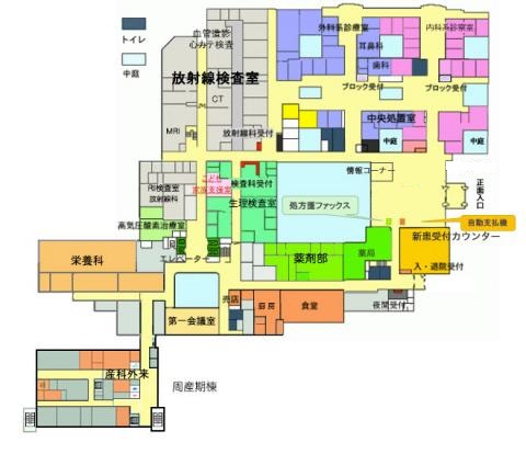 周産期センター1階平面図