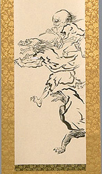Asai Chu "Gakizu (Drawing of an Ogre) (Partial)"