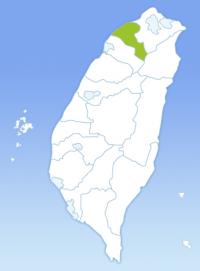 桃園台湾位置図