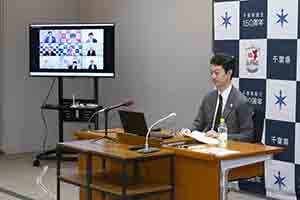 第85回九都県市首脳会議（WEB会議）の様子