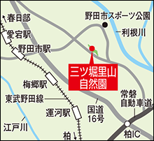 三ツ堀里山自然園地図