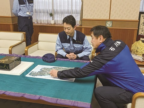 馳石川県知事との面談（石川県庁）
