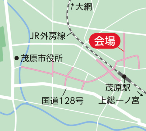 茂原七夕まつり会場地図