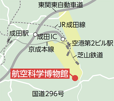 航空科学博物館（芝山町）の地図