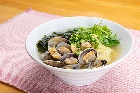 アサリのラーメン