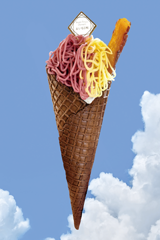 夏のふたいろモンブランジェラートの画像