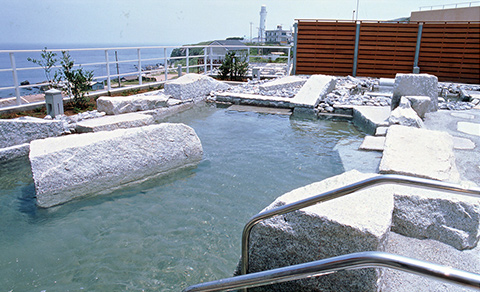 犬吠埼温泉郷の露天風呂の写真