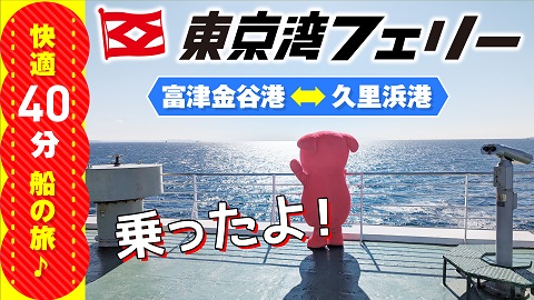 富津金谷港から久里浜港まで(往復) 快適40分の船の旅♪東京湾フェリーに乗ってきました！