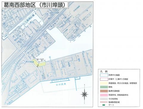 葛南西部地区平面図