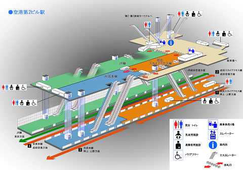 空港第2ビル駅の図面