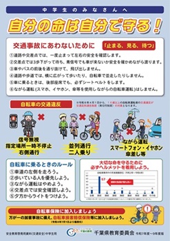 交通安全ポスター（中学生用）