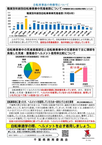 資料「自転車事故の特徴等について」